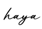单词haya书写