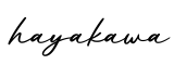 单词hayakawa书写
