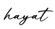单词hayat书写