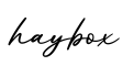 单词haybox书写