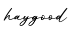 单词haygood书写