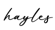 单词hayles书写