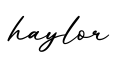 单词haylor书写