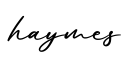 单词haymes书写