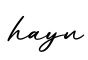 单词hayn书写