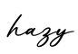 单词hazy书写