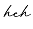 单词hch书写