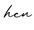 单词hcn书写
