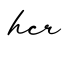 单词hcr书写