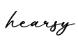 单词hearsy书写