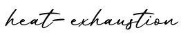 单词heat-exhaustion书写