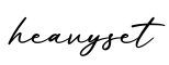 单词heavyset书写