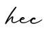 单词hec书写