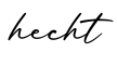 单词hecht书写