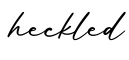 单词heckled书写