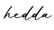 单词hedda书写