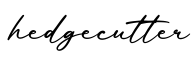 单词hedgecutter书写
