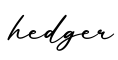 单词hedger书写