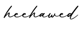 单词heehawed书写