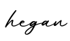 单词hegan书写