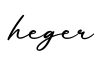单词heger书写