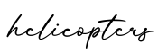 单词helicopters书写