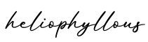 单词heliophyllous书写