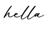 单词hella书写