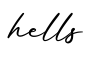 单词hells书写