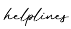 单词helplines书写
