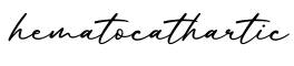 单词hematocathartic书写