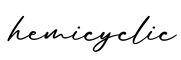 单词hemicyclic书写