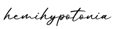 单词hemihypotonia书写