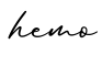 单词hemo书写
