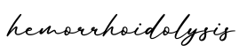 单词hemorrhoidolysis书写