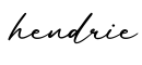 单词hendrie书写