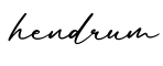 单词hendrum书写