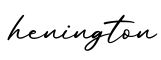 单词henington书写