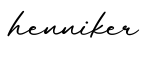 单词henniker书写