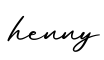 单词henny书写