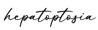 单词hepatoptosia书写