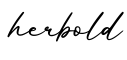 单词herbold书写