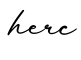单词herc书写