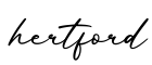 单词hertford书写