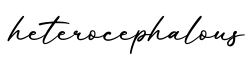单词heterocephalous书写