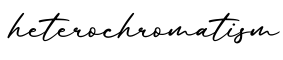 单词heterochromatism书写