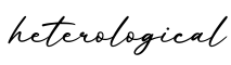 单词heterological书写