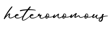 单词heteronomous书写