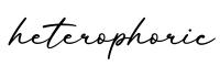 单词heterophoric书写