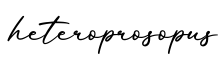 单词heteroprosopus书写